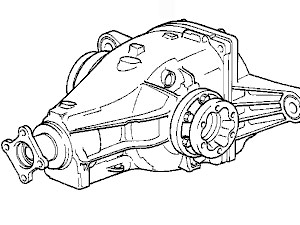 Pont complet en Echange Standard (consigne 300 euros) avec couple court rapport 3.07 (!!! uniquement pour les véhicules avec une boîte à vitesses manuelle)- 1408.03 HT