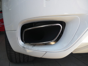 Kit embout tuyau d'echappement chrome (forme rectangulaire)= 429.17 HT