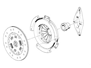 Kit nécessaire embrayage Origine (mécanisme, disque et butée)- 342.81 HT 