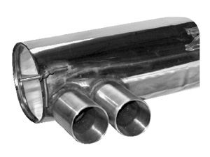 Silencieux AR BASTUCK double sortie OO diamètre 85mm - 568.56 HT 