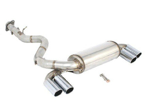 Silencieux HARTGE en INOX avec double embout de sortie ronde G et D (Diam 80 mm), avec certificat homologation ABE - 2173.08€ HT